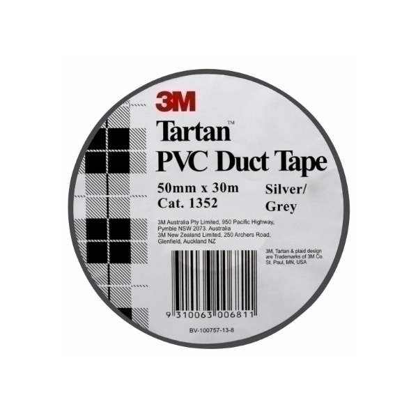 Picture of Tartan Duct Tape PVC 50mm x 30m Silver/Grey