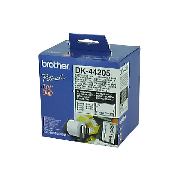 Picture of Brother Removable White Continuous Paper Roll Dk 44205