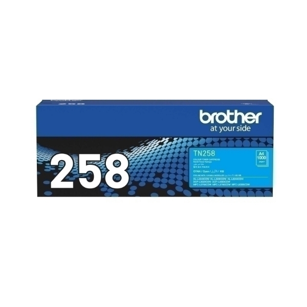 Picture of Brother TN258 Cyan Toner Cart