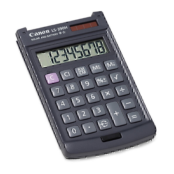 Picture of Calculator - Canon - LS390HBL - Pocket - 8 Digit