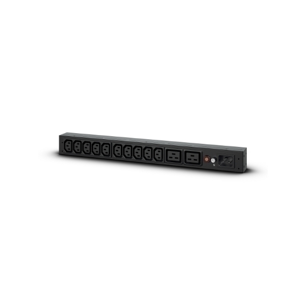 Picture of CyberPower PDU20BHVIEC12RA Power Distribution Unit (PDU) 12 AC outlet(s) 1U Black