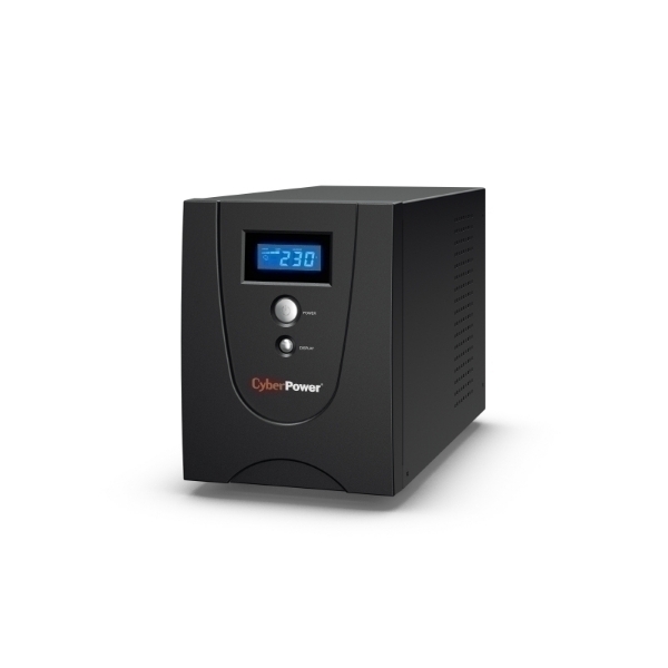Picture of CyberPower Value SOHO Series VALUE2200ELCD - UPS - AC 230 V - 2200 Watt - 1320 VA - 9 Ah - RS-232, USB - output connectors: 4