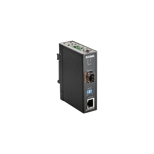 Picture of D-Link Industrial Media Converter 100/1000 Mbps SFP to 100/1000 Mbps RJ45 (DIS-M100G-SW)