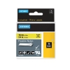 Picture of Dymo 18491 Rhino Industrial Tape Flexible Nylon 19mm Black On Yellow