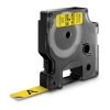 Picture of Dymo D1 Label Tape 12mm x 7m Black On Yellow