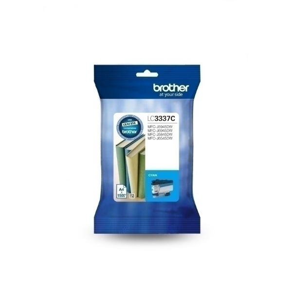 Picture of Compatible LC3337C Brother LC-3337C High Yield Cyan Ink Cartridge