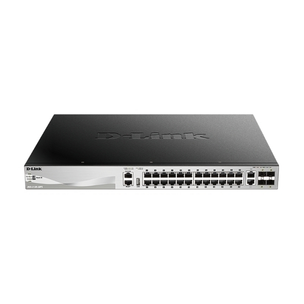 Picture of D-Link DGS-3130-30PS 30 Port Stackable Gigabit PoE+ Switch