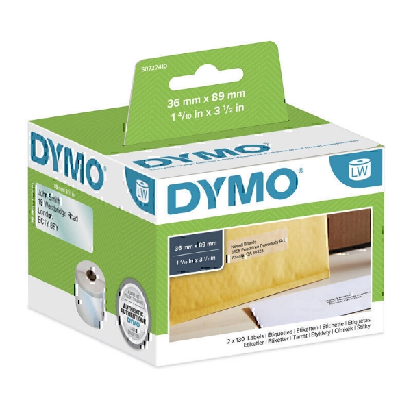 Picture of Dymo LabelWriter Clear Address Labels 36 x 89mm