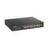 Picture of D-Link 18-Port Smart Managed Switch with 16 PoE+ and 2 Combo RJ45/SFP Ports. PoE Budget 130W (DGS-1100-18PV2)