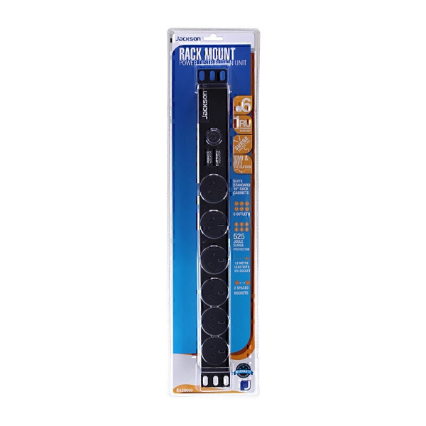 Picture of Jackson Powerboard Rack Mounted Surge Protection 6 Outlet