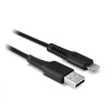 Picture of Lindy 31321 2m USB Ligtning Black mobile phone Cable