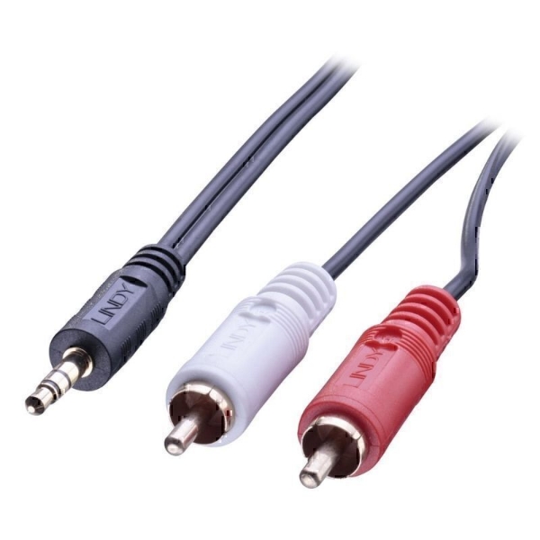 Picture of 2m Premium 3.5mm to RCA Stereo Audio Cable