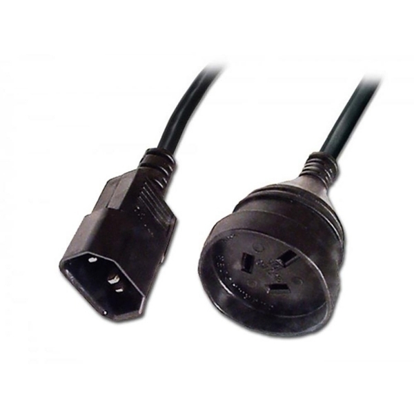 Picture of Lindy 0.15m IEC C14 to 3-pin