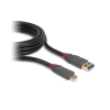 Picture of Lindy 36911 USB Cable 1 M USB C USB A Black,Grey
