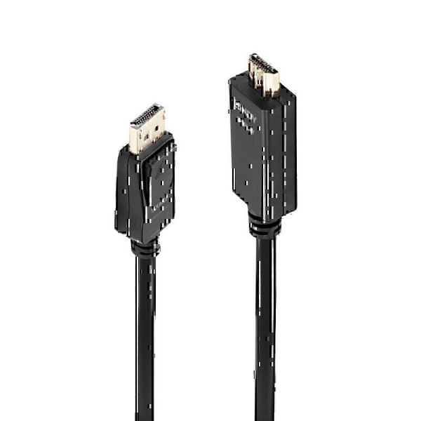 Picture of Lindy 36921 1m Passive DisplayPort to HDMI 4K Adapter Cable - Black