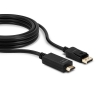 Picture of Lindy 36921 1m Passive DisplayPort to HDMI 4K Adapter Cable - Black