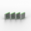 Picture of Lindy 40426 USB Type C Port Blocker Key, Green - Pack of 4