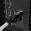 Picture of Lindy 0.3m Locking Cable, Grey