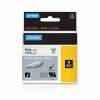 Picture of Dymo Rhino Heat-Shrink Tube, 6mm, Black/White