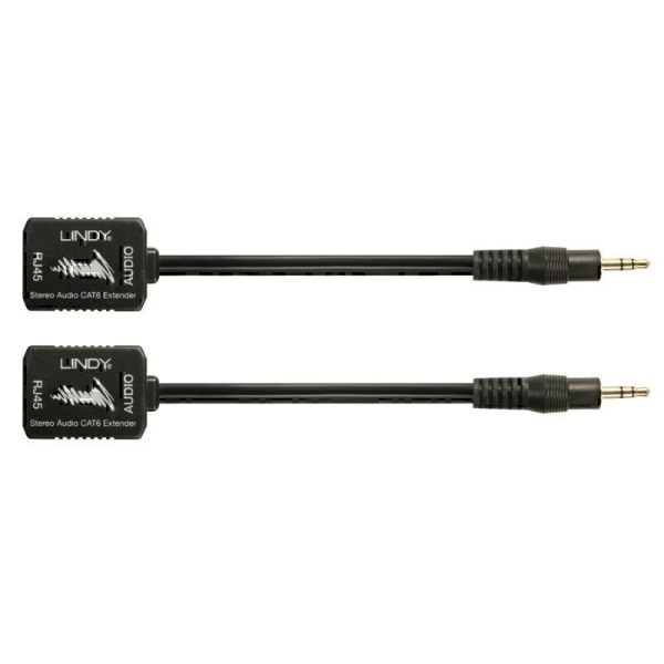 Picture of Lindy 70450 AV Extender AV Transmitter & Receiver Black