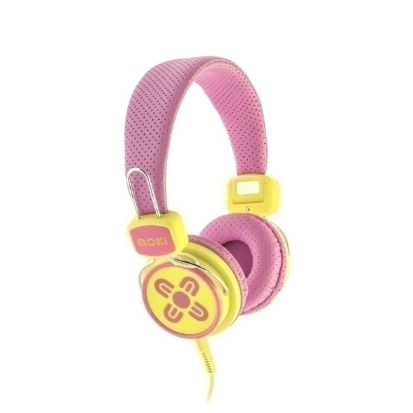 Picture of Moki Kids Safe Headphone Pk/Yl