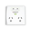 Picture of Monster 2-Port+USB Surge White