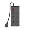 Picture of Monster 6-Port Surge+RF Black