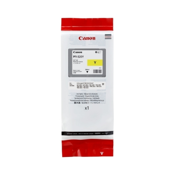 Picture of Canon PFI 320Y Yellow Ink For TM Range 300ml