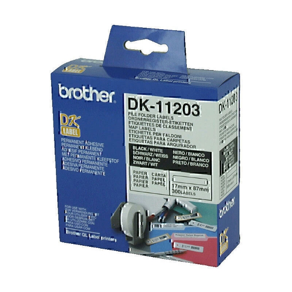 Picture of Brother DK-11203 17mm x 87mm White Label