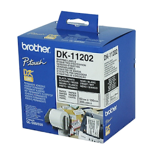 Picture of Brother DK-11202 62mm x 100mm White Label