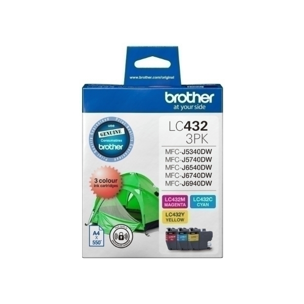 Picture of Brother LC432 CMY Colour Pk