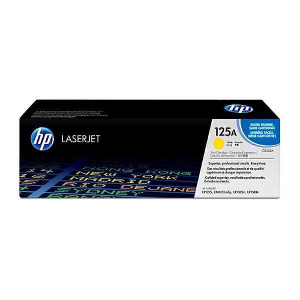 Picture of HP #125A Yellow Toner CB542A