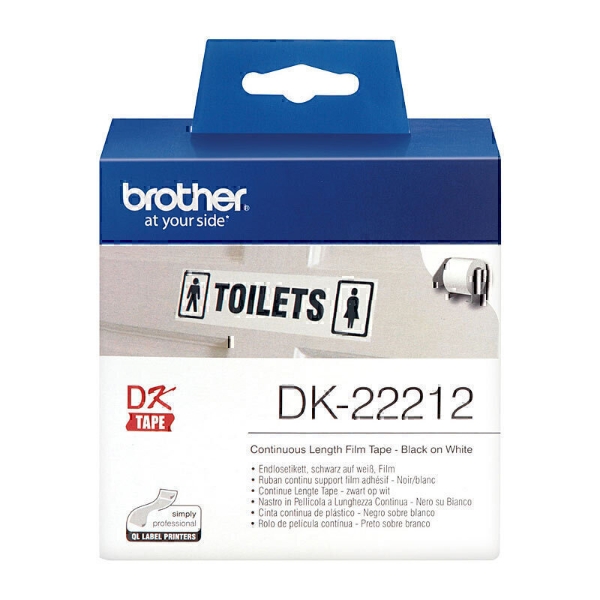 Picture of Brother DK-22212 62mm x 15.24m White Roll