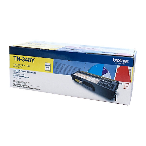 Picture of Brother TN348 Yellow Toner Cart