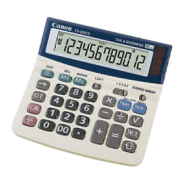Picture of Canon TX220TS 12 Digit Desktop Calculator