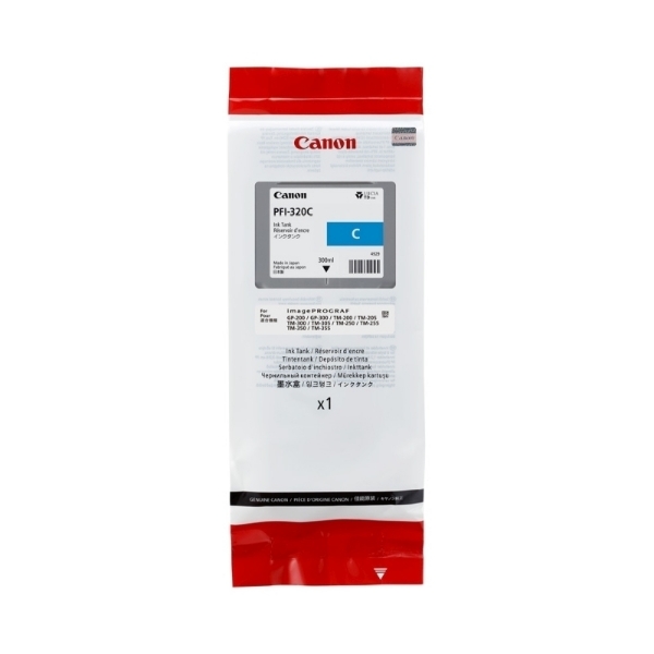 Picture of Canon PFI 320C Cyan Ink For TM Range 300ml