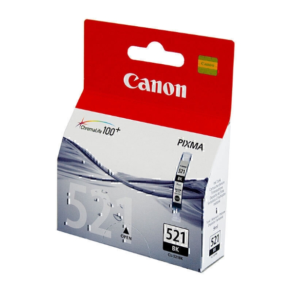 Picture of Compatible CLI521BK Canon CLI-521BK Black Inkjet (with Chip)