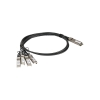 Picture of D-Link DEM-CB100QXS-4XS Compatible 40g QSFP+ to 4SFP+ Passive DAC Cable