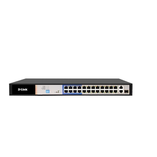 Picture of D-Link DES-F1026P-E 26-Port PoE Switch with 24 Ports/2 Gigabit Uplink Ports