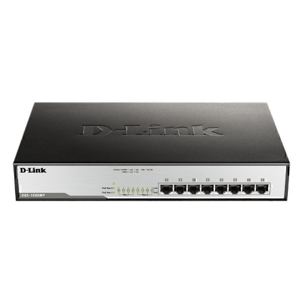 Picture of D-Link DGS-1008MP 8-Port Gigabit PoE Unmanaged Switch