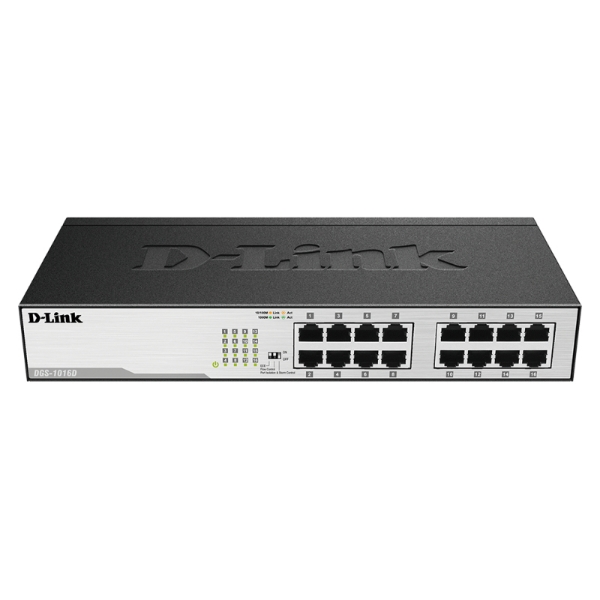 Picture of D Link DGS 1016D 16 Port Gigabit Unmanaged Switch