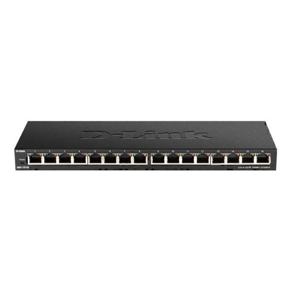 Picture of D-Link DGS-1016S 16-Port Low Profile Gigabit Unmanaged Switch (Metal Housing)