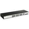 Picture of D-Link Web Smart DGS-1210-28 - Switch - Managed - 24 x 10/100/1000 + 4 x Gigabit SFP - desktop, rack-mountable