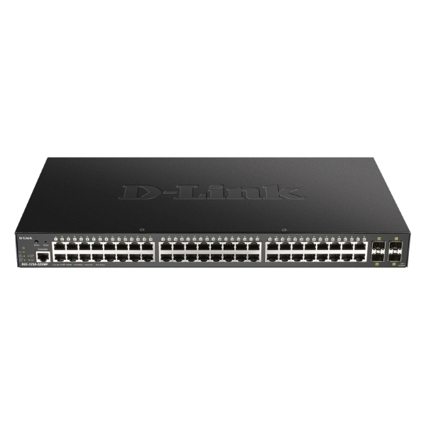 Picture of Cabinet Switch D-Link DGS-1250-52XMP 48x 370W Black