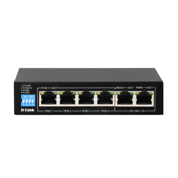 Picture of 6-Port Gigabit PoE Switch