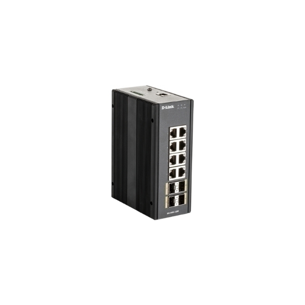Picture of D-Link 12-Port Gigabit Industrial Managed Switch with 8 1000BASE-T Ports and 4 SFP Ports (DIS-300G-12SW)
