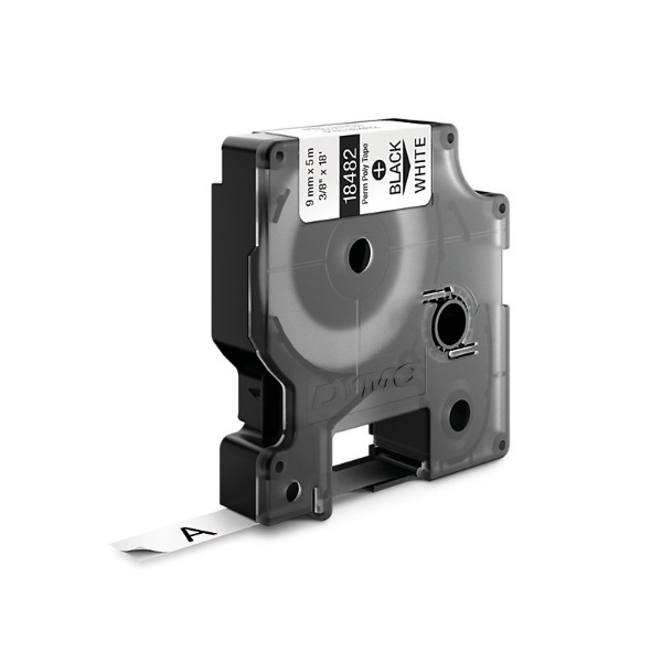 Picture of Dymo Rhino Py Lbl 9mm Blk/Wht