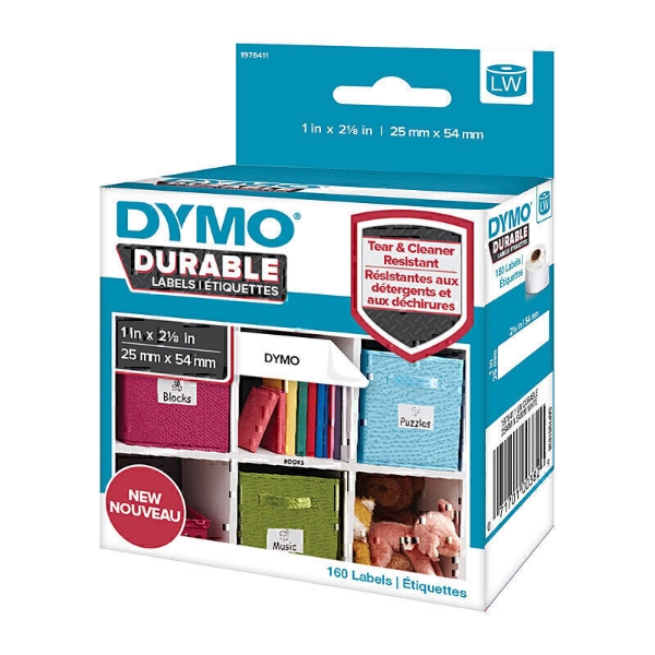 Picture of Dymo Labels 1976411 Durable 25 x 54mm White