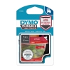 Picture of Dymo D1 Durable Label Tape 12mm x 3M White On Red