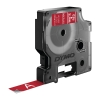 Picture of Dymo D1 Durable Label Tape 12mm x 3M White On Red
